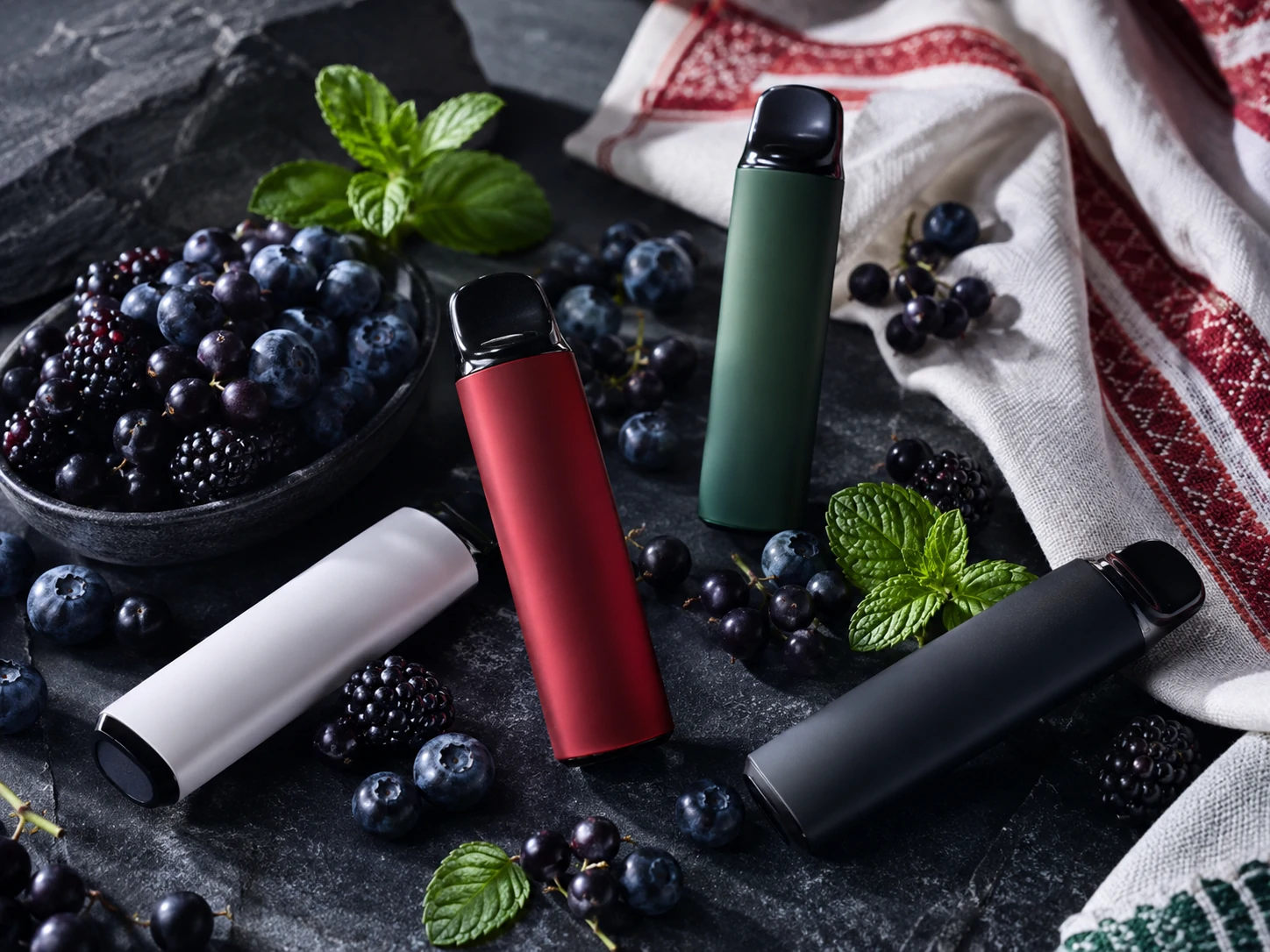 Vaperow mixed berry vape flavours Assorted Vaperow disposable vapes with fresh mixed berries and mint (ID#4)
