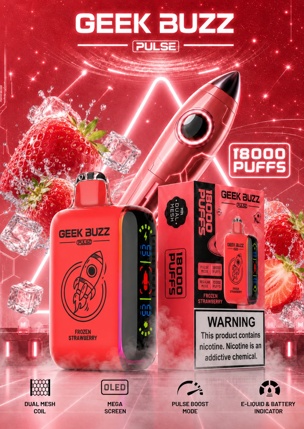 18K Puffs Adjustable Vape