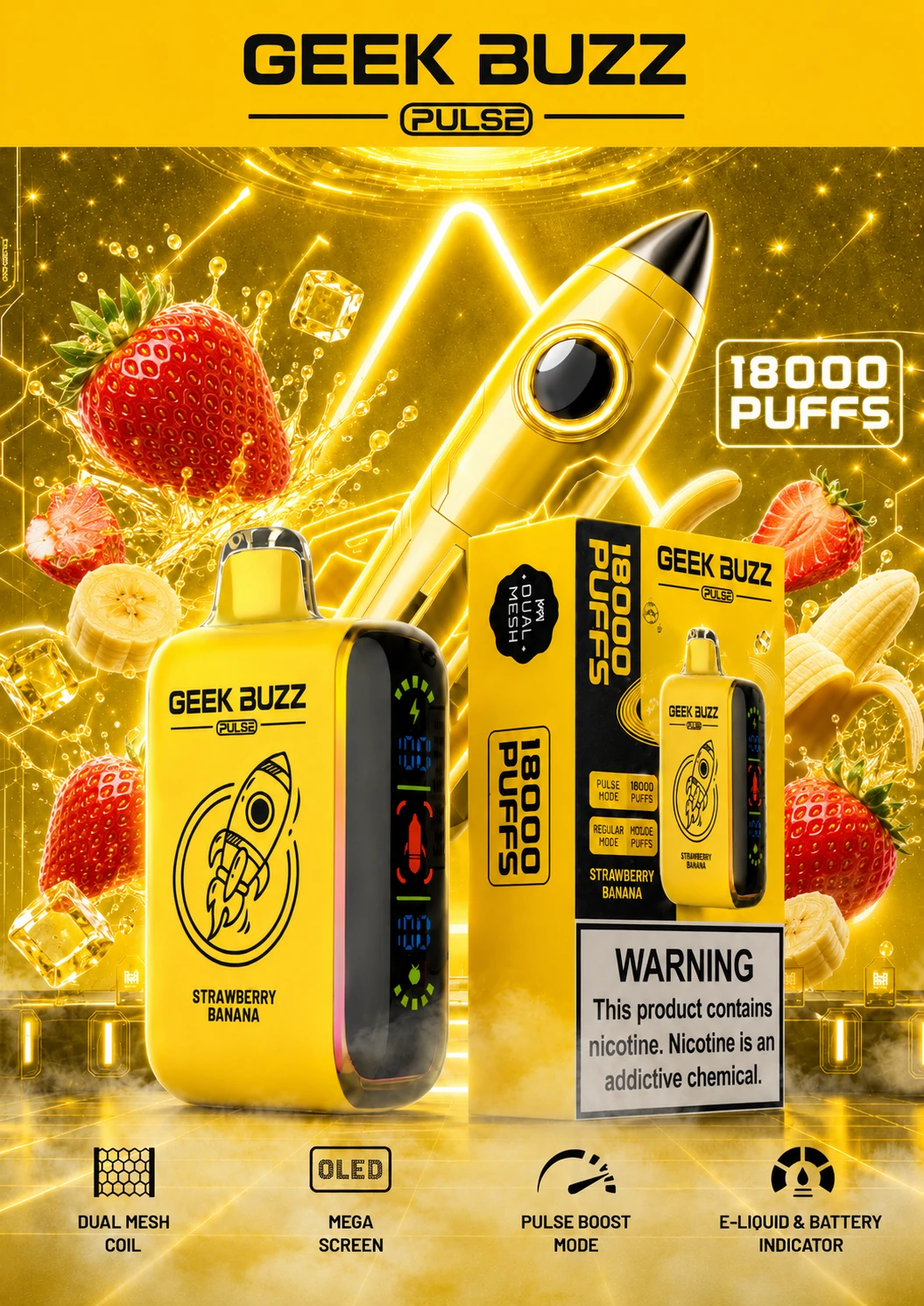 18K Puffs Disposable E-Cig