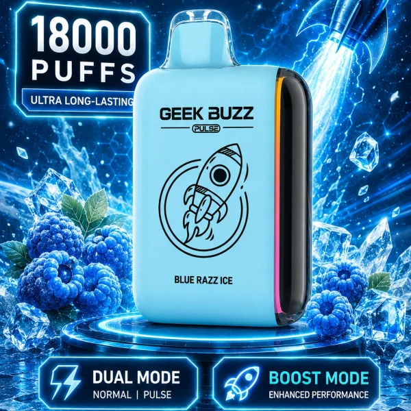 Blue Razz Ice 18K Puffs Disposable E-Cigarette