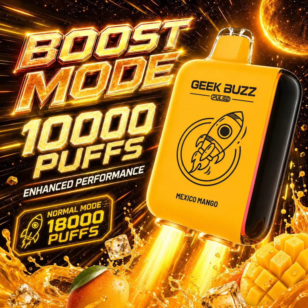 GEEK BUZZ PULSE Maxico Mango Disposable Vape