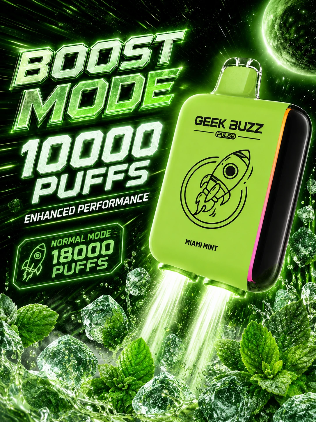 GEEK BUZZ PULSE Miami Mint Disposable Vape Pen