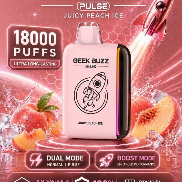 Juicy Peach Ice 18K Puffs Disposable Vaporizer