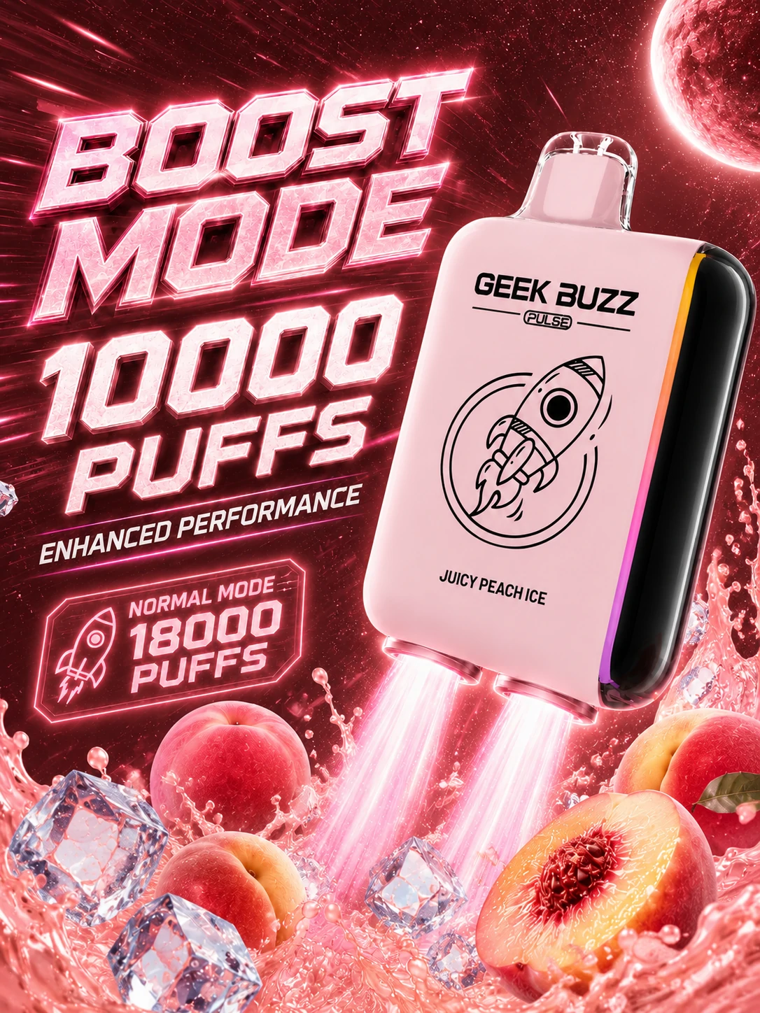 Juicy Peach Ice Disposable Vaporizer