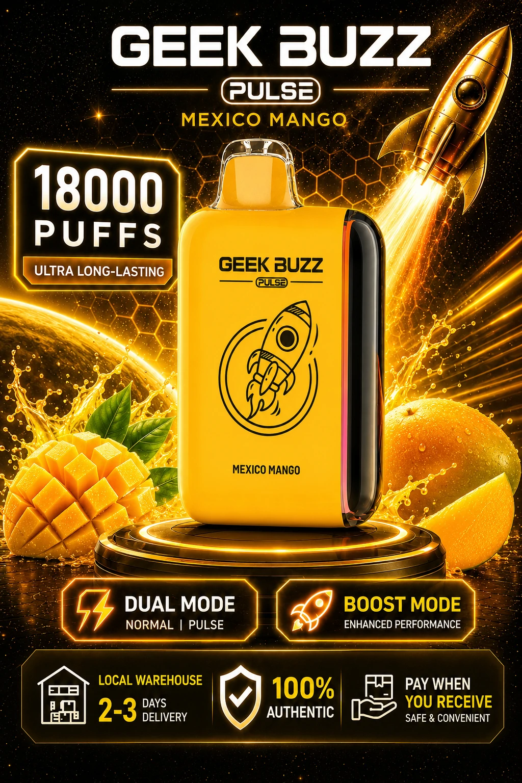 Maxico Mango 18000 Puffs Disposable Vape