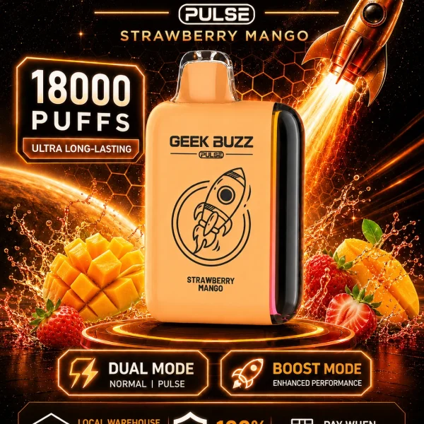 Truskawka i mango – regulowany vaporizer 18K Puffs