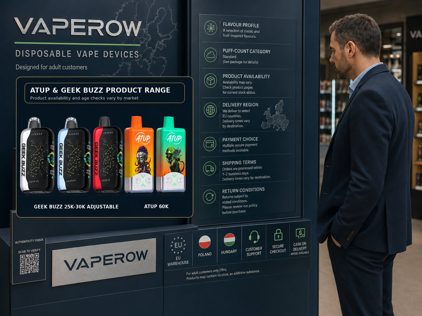 Vaperow Product Buying Guide Adult reviews Vaperow disposable vape range, delivery, payments and returns (ID#5)