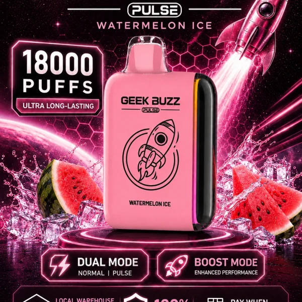 Watermelon Ice 18K Puffs Disposable Vape